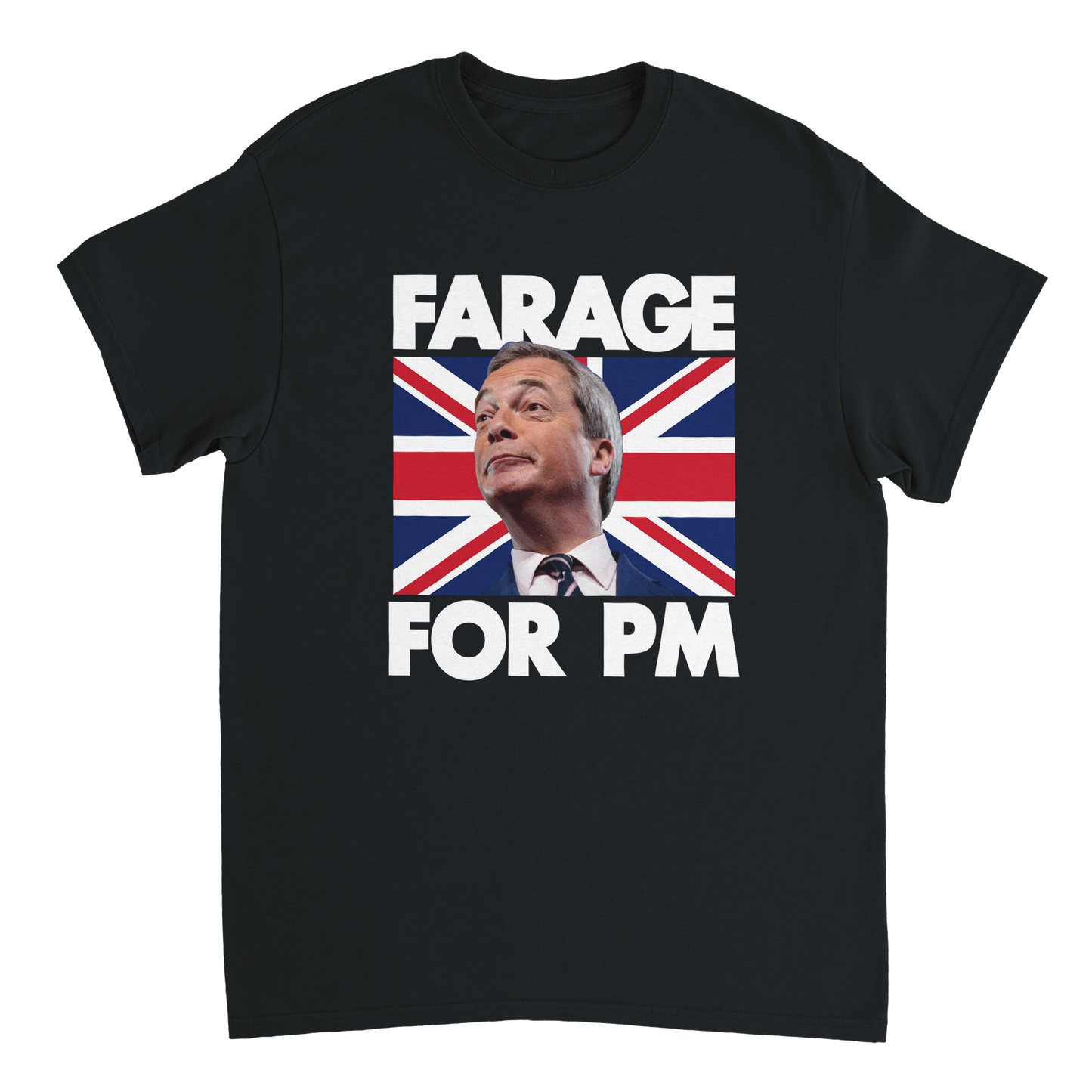 Nigel Farage for Prime Minister Union Jack t-shirt