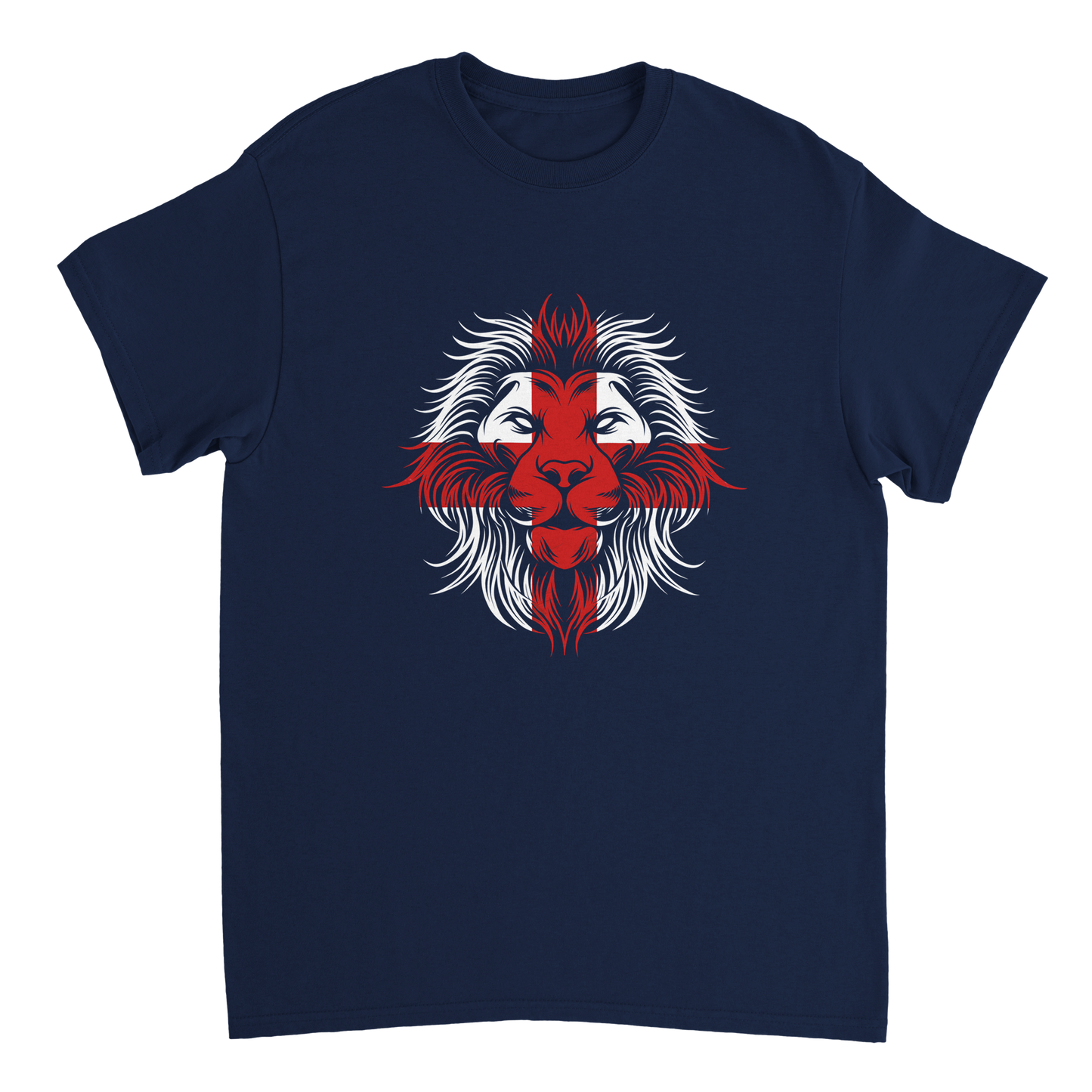 St George's Cross English Lion Design T-Shirt