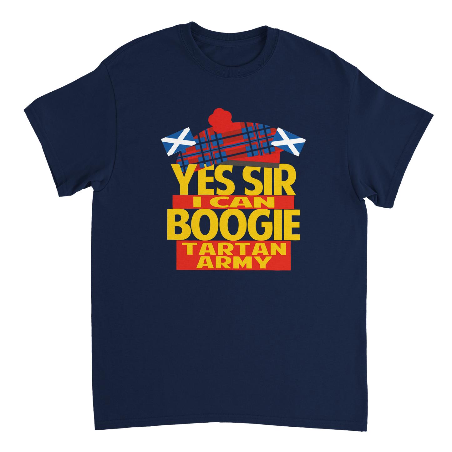 Yes Sir I Can Boogie Tartan Army Scotland Fan T-Shirt