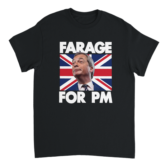 Nigel Farage for Prime Minister Union Jack t-shirt