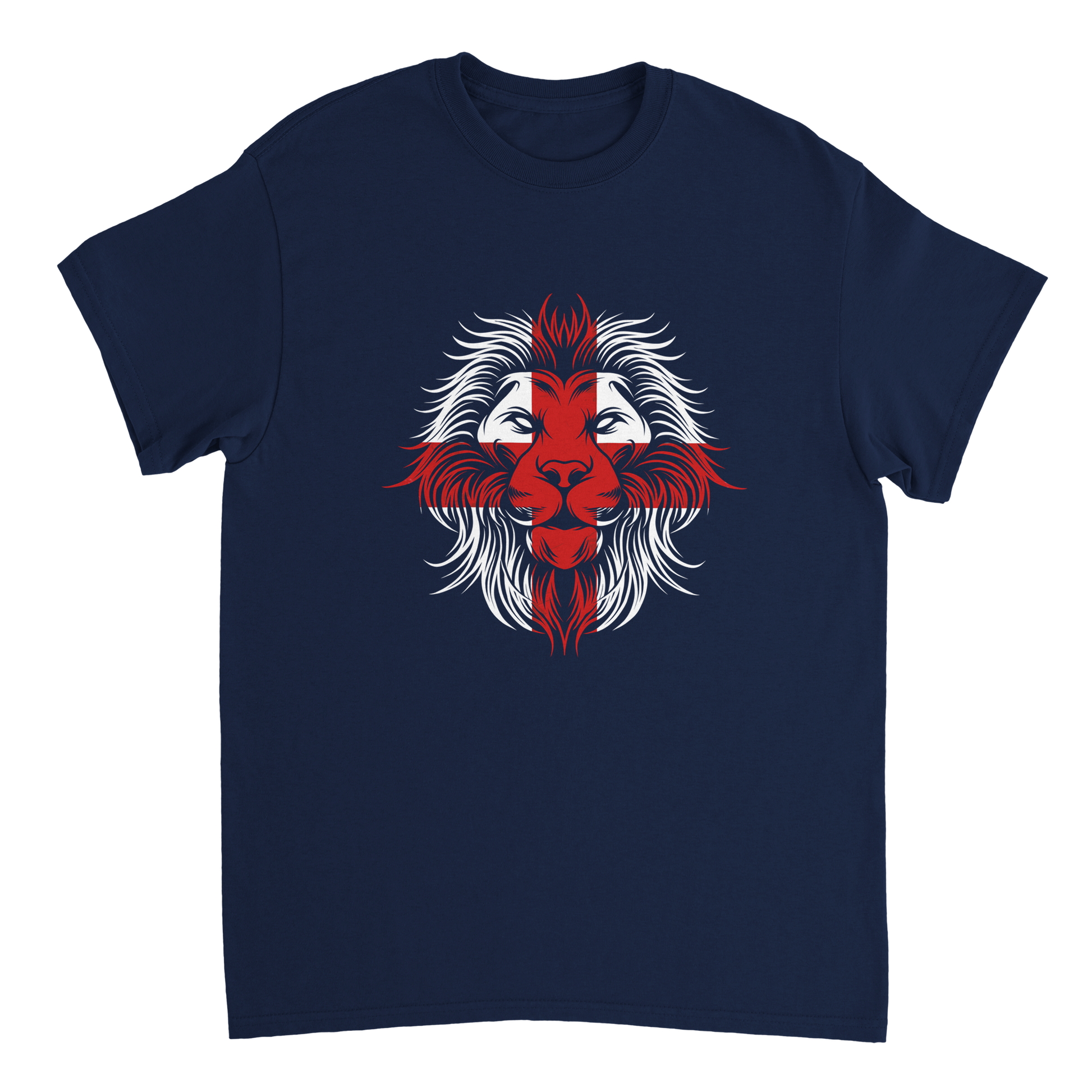 St George's Cross English Lion Design T-Shirt 